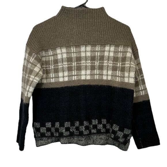 Urban Outfitters Silence + Noise Gunner‎ Plaid Long Sleeve Sweater Size XS/S - Picture 1 of 9